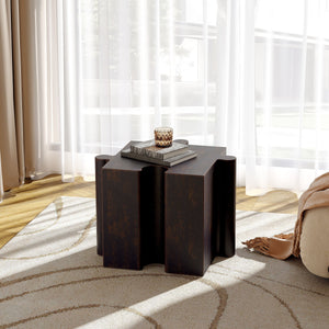 3-Piece Artistic Puzzle Table Set