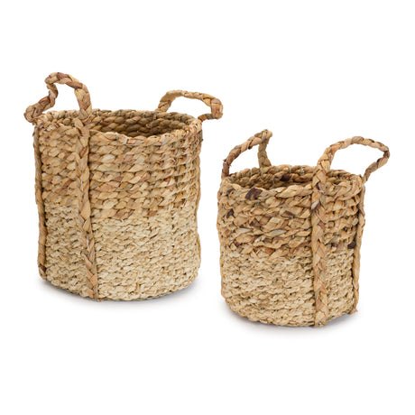 Seagrass-basket-w-handles-(set-of-2)-Decorative-Baskets-&-Storage