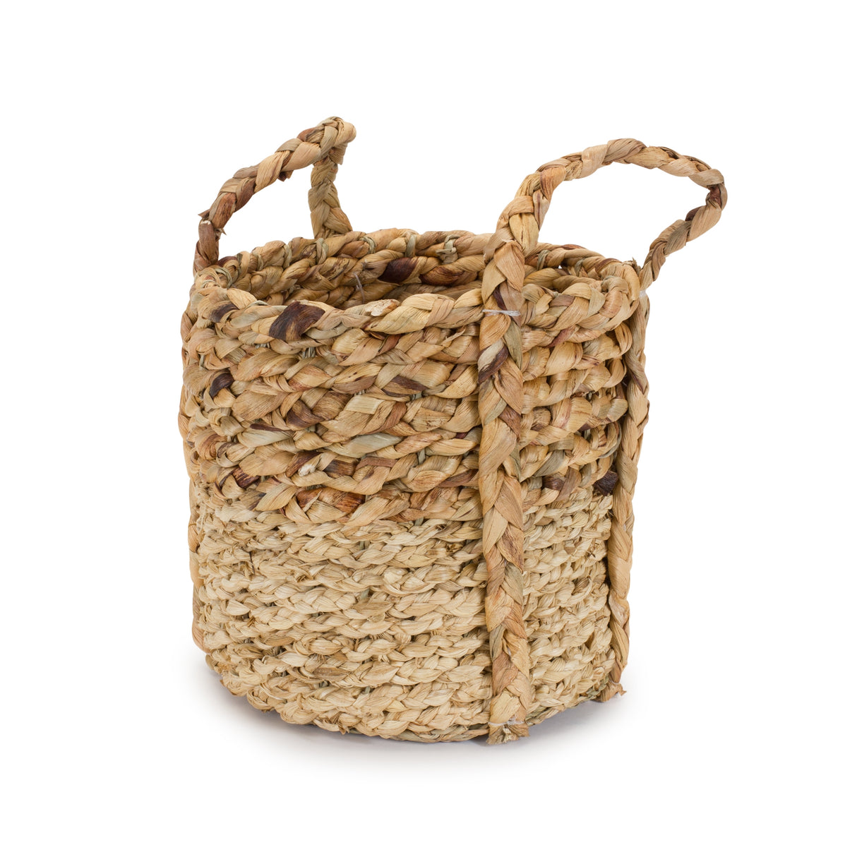 Seagrass basket w handles (set of 2)