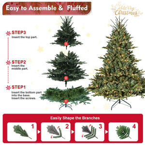 4FT Full-Shape Christmas Tree with 150 UL Lights