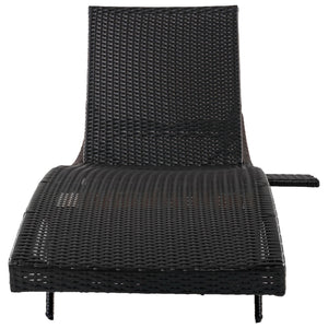 K&K 80'' Patio Wicker Chaise Lounge Chairs Set of 2