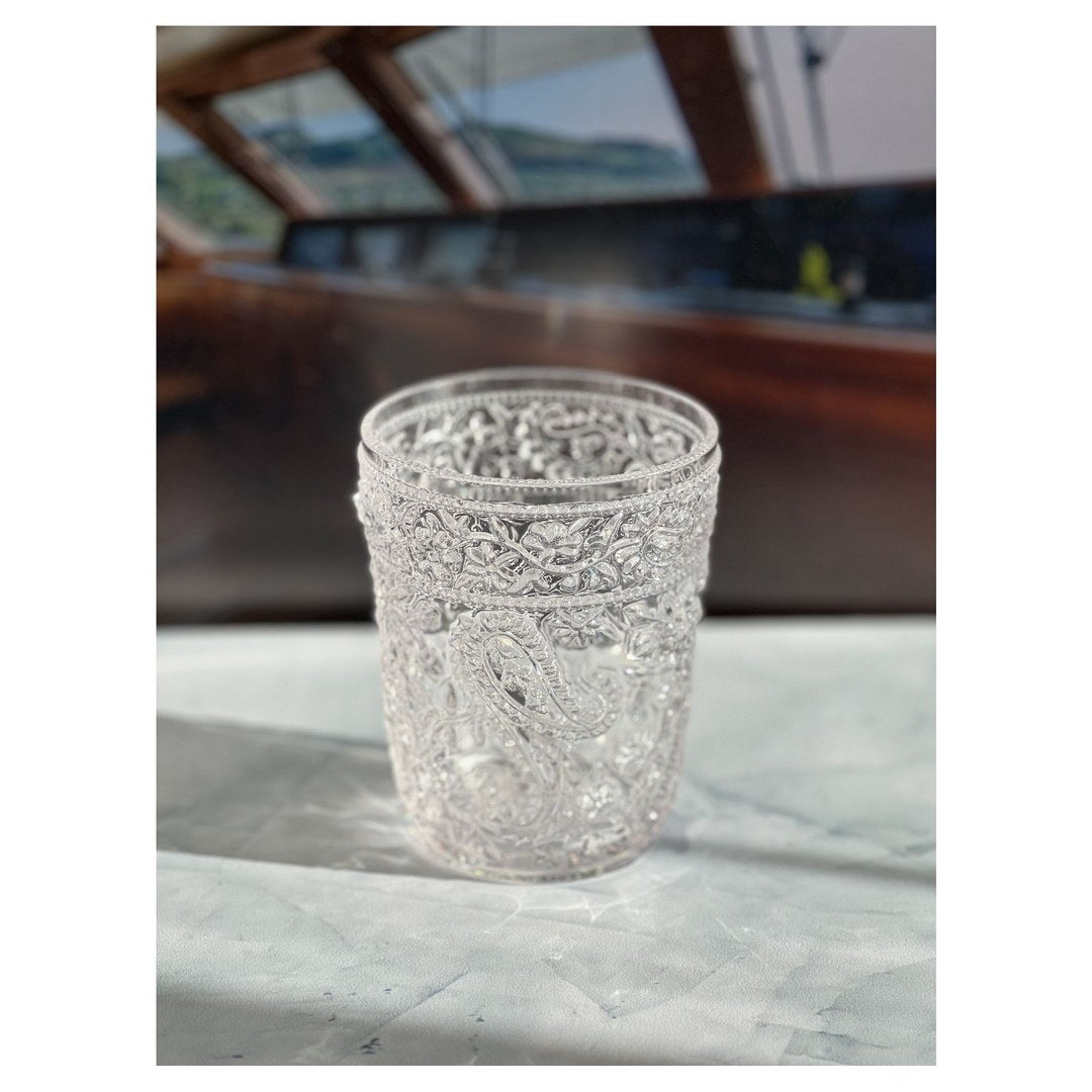Paisley Unbreakable Acrylic Drinking Glasses – Set of Four