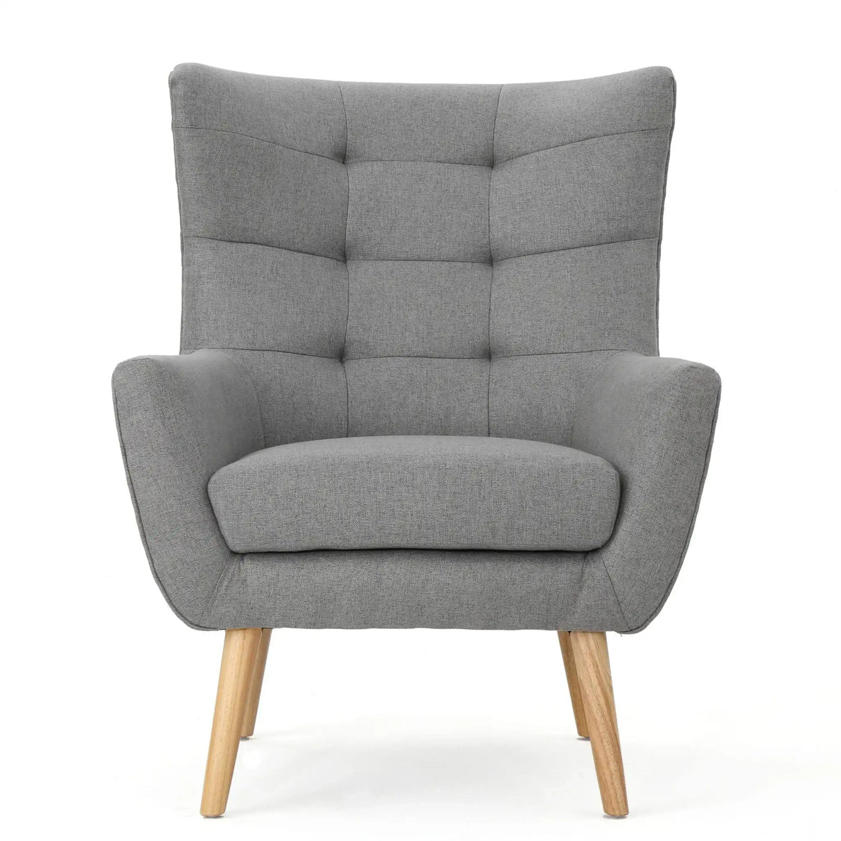 Club Chair With Rubberwood Legs