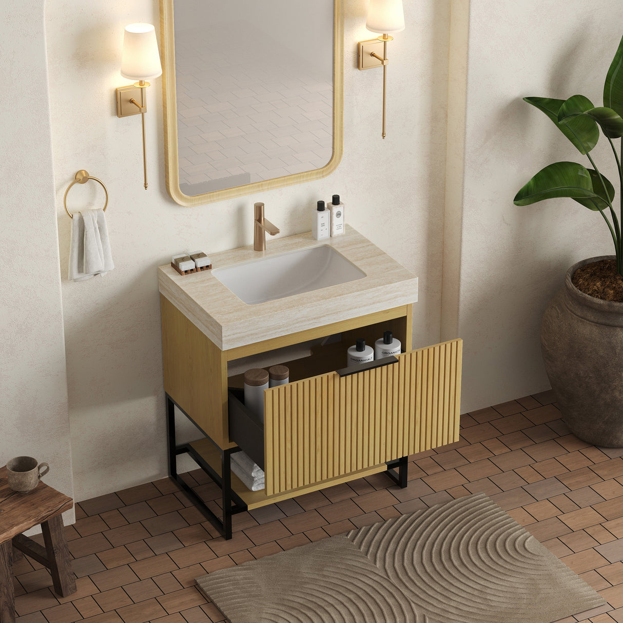 YOLAN 30" Bathroom Vanity & Sink