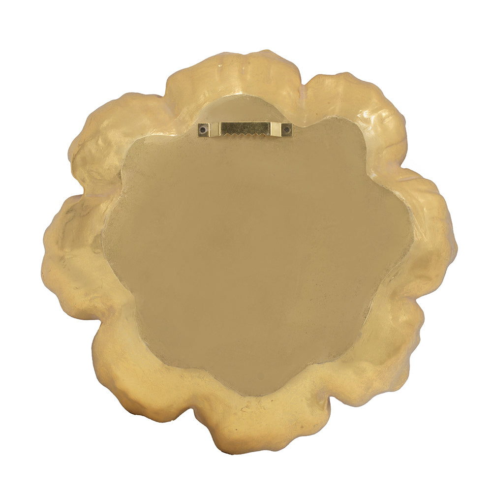 S/2 Gold Rose Hanging Wall Accents