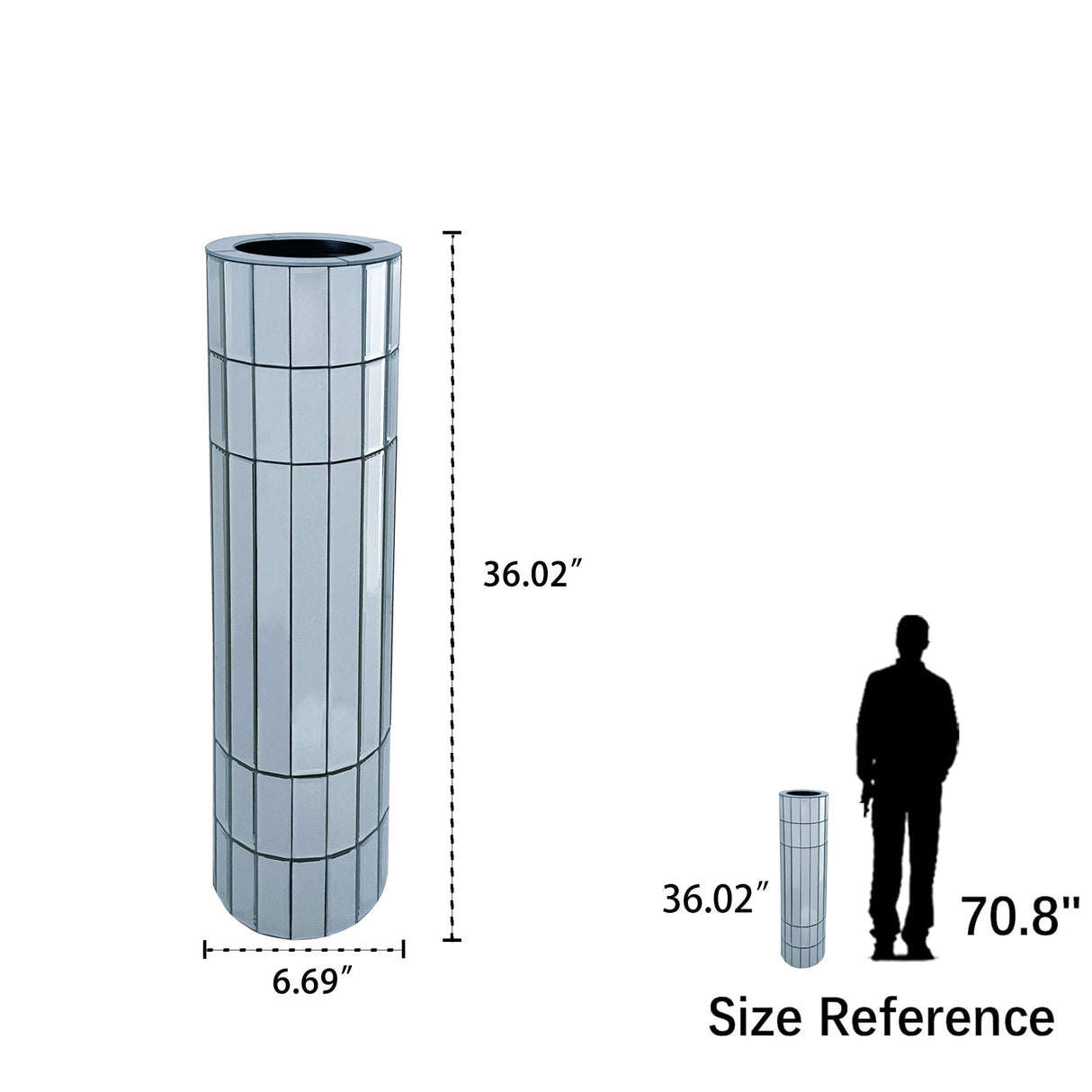 Large 36.02" Floor Vase