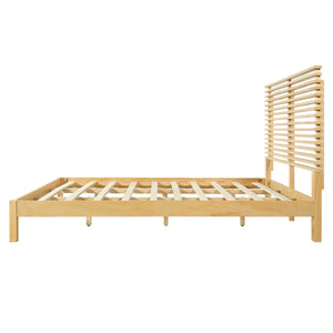 Premium Solid Wood King Size Bed Frame with Headboard