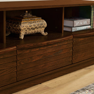 63' Mid-Century Modern TV Stand for TVs up to 75' Walnut