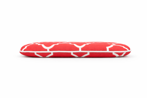 Outdoor Chair Cushions Seat Cushions with Straps, Set of 4, Plaid Red