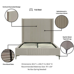 Promenade - Bed With Upholstered Headboard And Slats