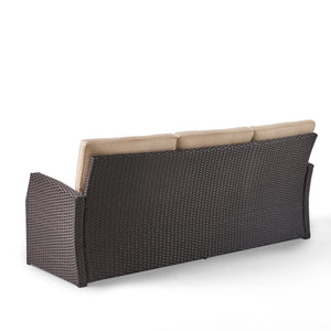 The All-Weather Steel-Framed Three-Seater Patio Sofa