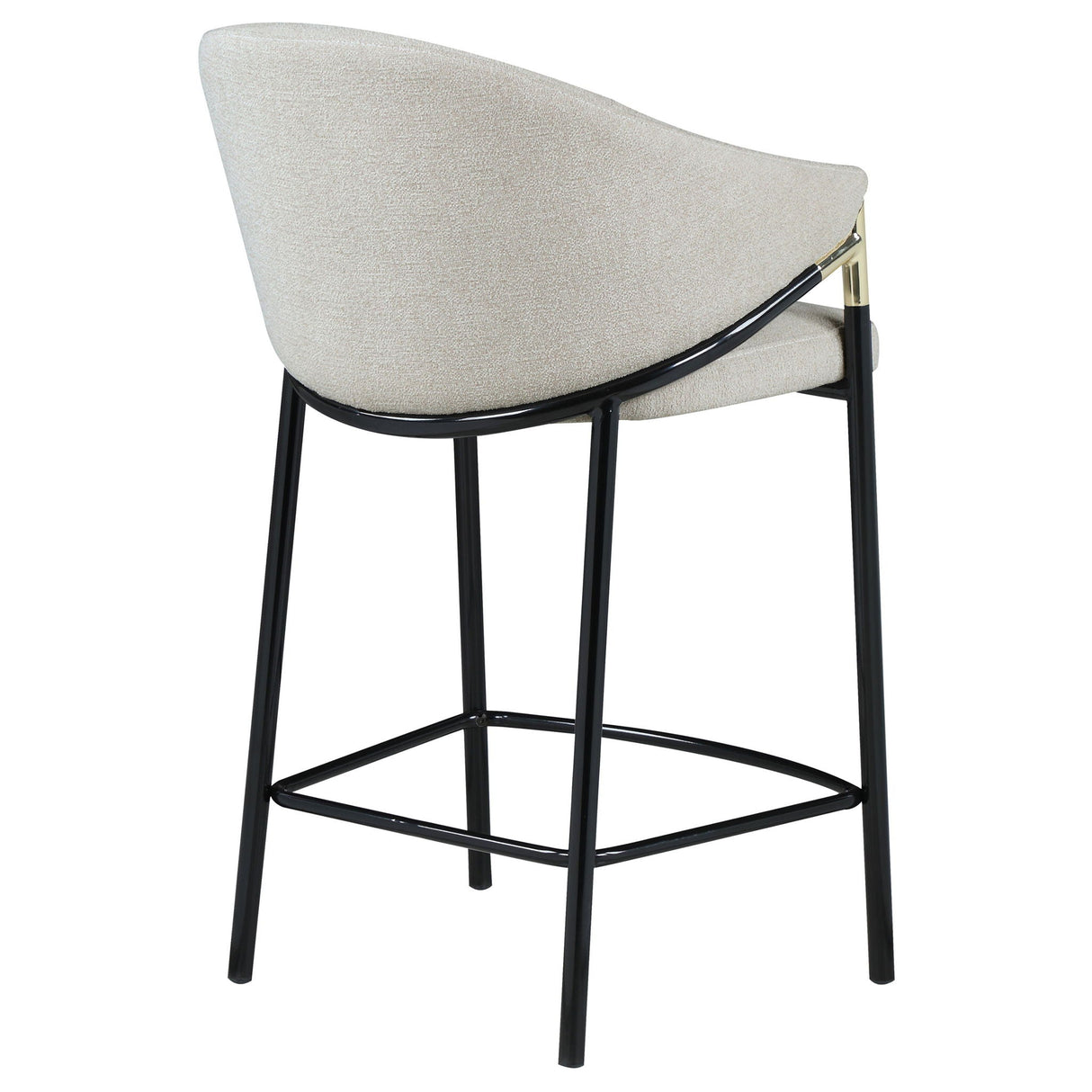 Sloped Arm Counter Stools (Set of 2) - Beige