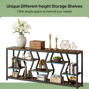 Durable Sofa Console Table with Generous Storage