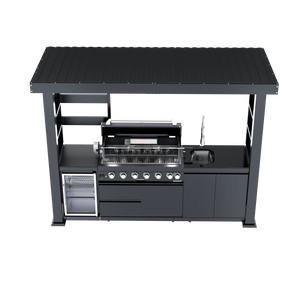 108-Inch 6-Burner Deluxe Outdoor Kitchen Grill