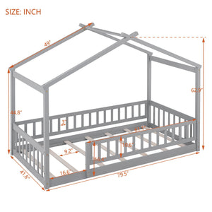Bed House Bed Frame With Fence