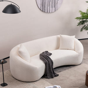 Minimalist Curved Sofa, 3 Seater