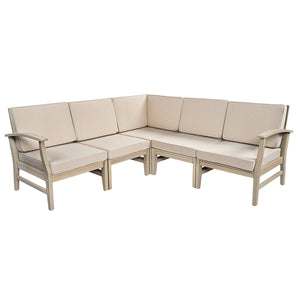 Perla 5-Pcs Sofa Set - Acacia Wood Patio Seating