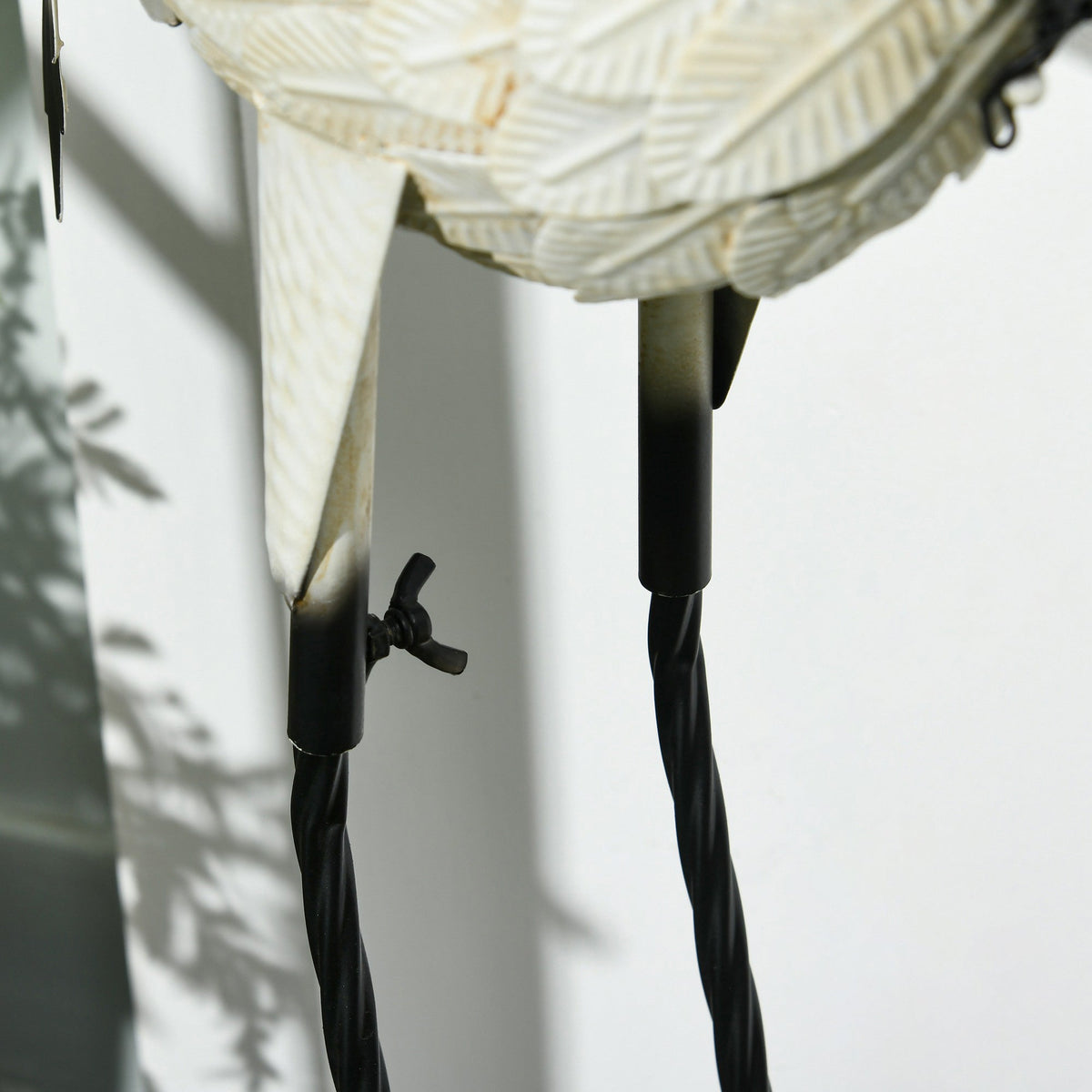 Outsunny Heron Garden Statues, Set of 2 – 35.5' & 40.5' Standing Bird Sculptures