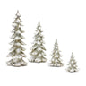 Frosted-Pine-Tree-Decor-with-Silver-Finish-(Set-of-4)-Christmas-Decor