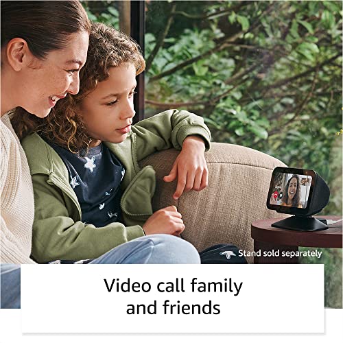 Amazon Echo Show 5, an Alexa device (newest model), Smart display with 2x the bass and clearer sound, Charcoal