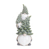 Stone Holiday Gnome Stack with Pine Tree Hat 23.25"H