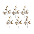 Gold-Long-Blade-Eucalyptus-Leaf-Spray-(Set-of-6)-Christmas-Decor
