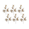 Gold-Long-Blade-Eucalyptus-Leaf-Spray-(Set-of-6)-Christmas-Decor