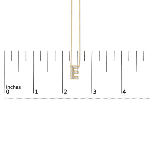 Yellow Gold Vermeil Diamond Accent "A-Z" Initial Bubble Pendant Necklace