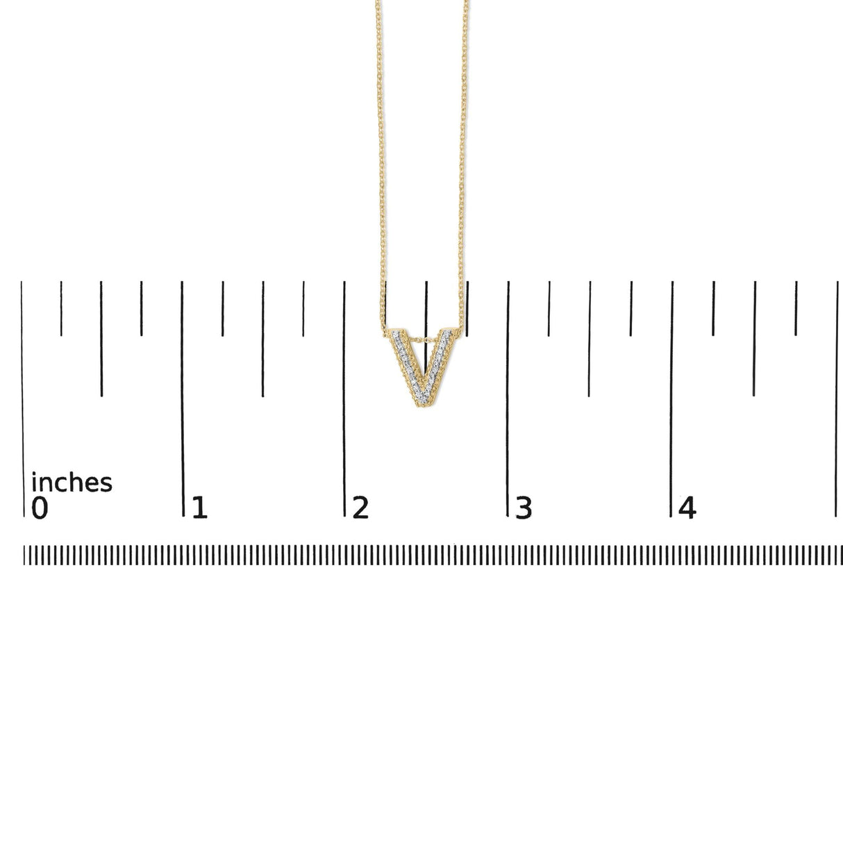 Yellow Gold Vermeil Diamond Accent "A-Z" Initial Bubble Pendant Necklace