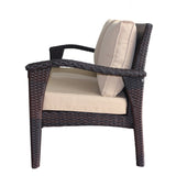 The Superior Comfort All-Weather Wicker Loveseat by Christopher Knight Home