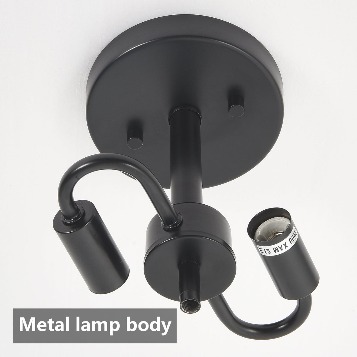 Ceiling Light Fixtures Flush Mount Indoor Outdoor Ceiling Light with Water Ripple Glass Shade for Hallway Kitchen Bedroom Porch Living Room(Black)