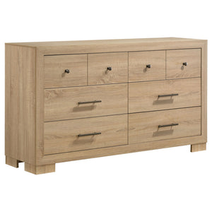 Arielle 4-piece Eastern King Bedroom Set Light Oak