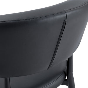 Minimalist Ergonomic Dining Chair With Curved Backres (Set of 4)