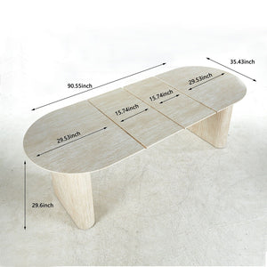 Extensible Table Leg For Dining - Ameican White Oak