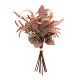 Fall Burgandy Foliage and Thistle Bundle Bouquet (Set of 6)