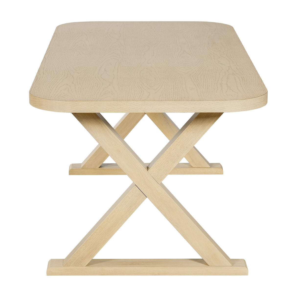 Natural Oak Veneer Dining Table