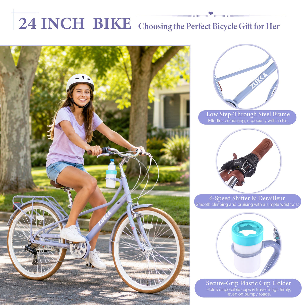 24 Inch Women's Cruiser Bike