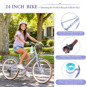 24 Inch Women's Cruiser Bike