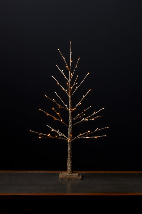 LED Lighted Gold Twig Tree 36"H
