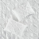 7 Piece Tufted Comforter Set White
