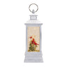 LED Snow Globe Lantern with Cardinal Bird Scene 12.74"H