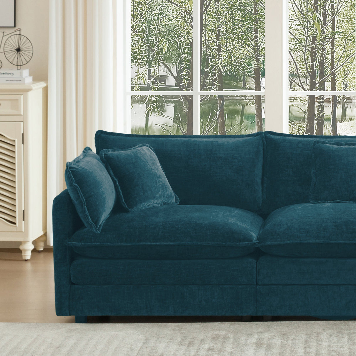 Comfortable Deep Seat Reversible Modular 3 Seater Sectional Sofa