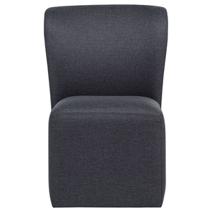Jaelynn Upholstered Parsons Dining Side Chair Charcoal (Set of 2)
