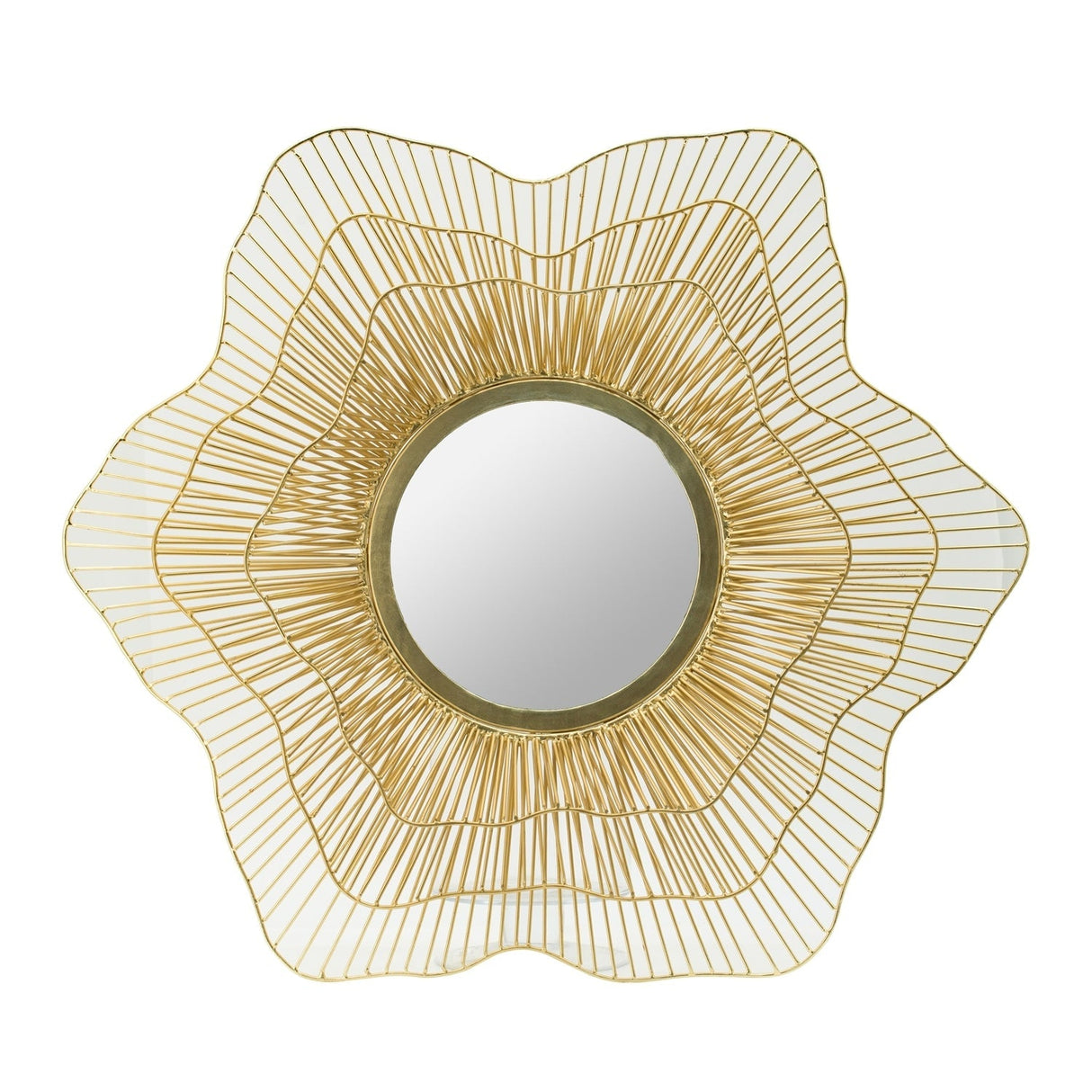 D27x2.4' Metal Mirror, Wall Mounted Mirror Home Decor for Bathroom Living Room