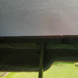 Patio Gazebo Tent With Ventilated Double Roof And Mosquito Net
