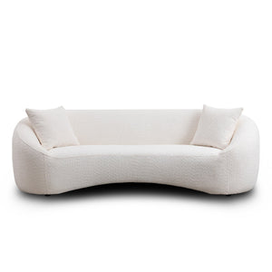 Minimalist Curved Sofa, 3 Seater