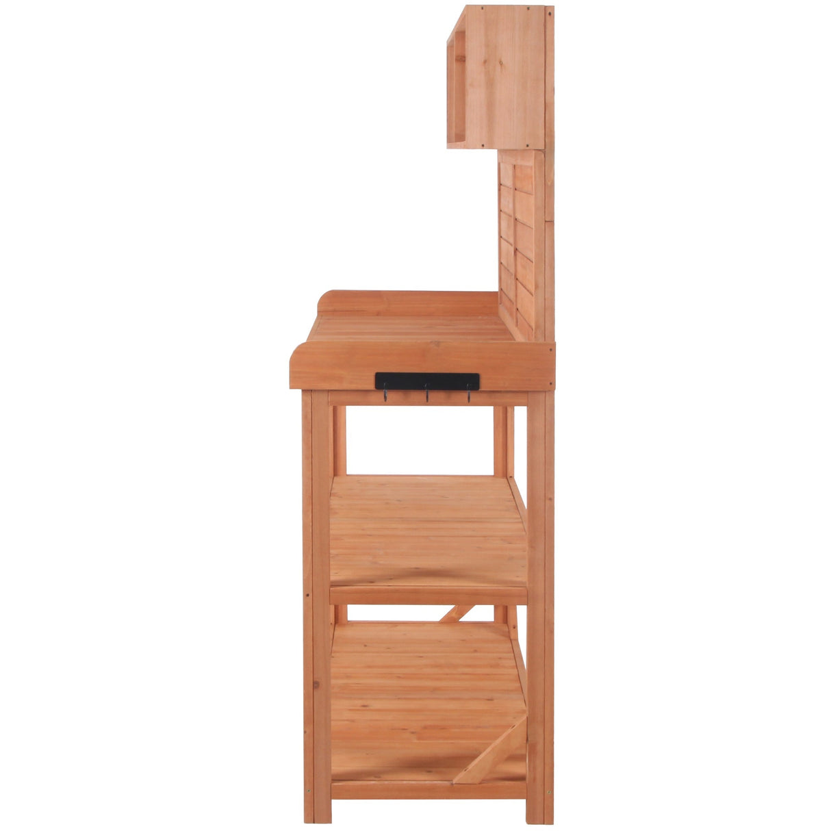 TOPMAX 65' Large Wooden Farmhouse Rustic Outdoor Potting Bench Table