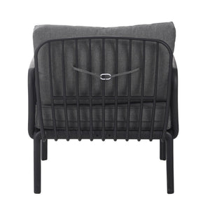 Outdoor Patio Club Chair, Waterproof Thick Cushion Deep Seating