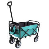 Minimeetall Strap Series Collapsible Wagon Cart – 225lb capacity, Teal