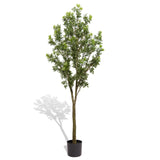 6FT Artificial Tree Tall Lifelike Greenery Plant Realistic Faux Potted Tree